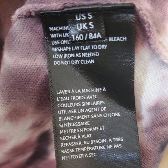 Urban Outfitters OU Recycled Cotton Tie Dye Long Sleeve Tee Size S - Picture 7 of 9